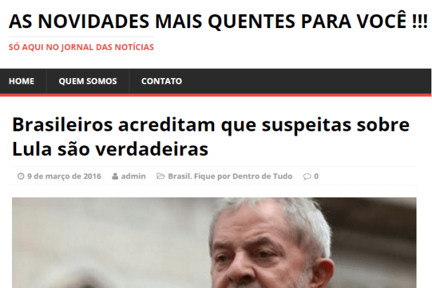 Jornal das Notícias divulga pesquisa sobre o Ex-Presidente Lula