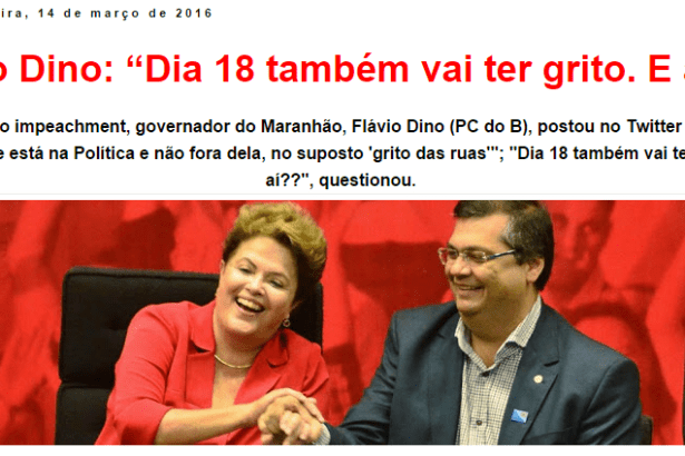 Blog Do Gilberto Lima comenta pesquisa sobre a manifestação do dia 13 de março