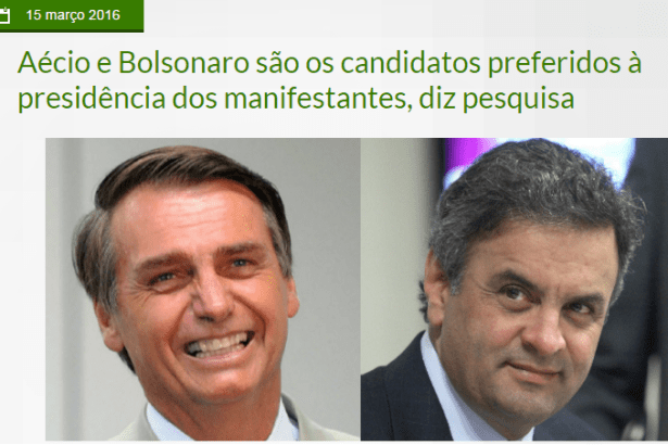 Blog Tenente Laurentino divulga pesquisa sobre a intenção de voto dos manifestantes do dia 13 de março
