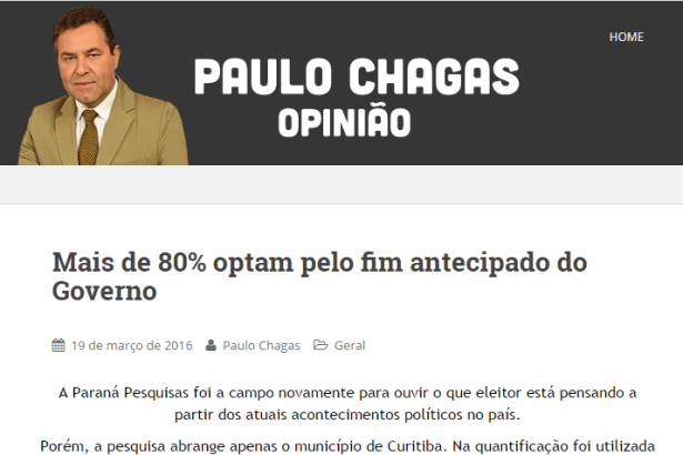 Paulo Chagas divulga pesquisa realizada na Cidade de Curitiba