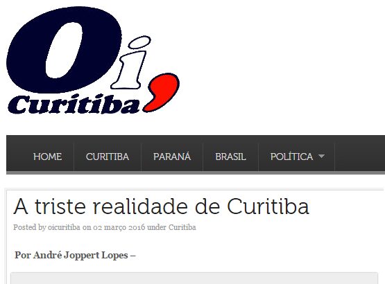 Oi Curitiba comenta pesquisa realizada para a Prefeitura da Cidade de Curitiba