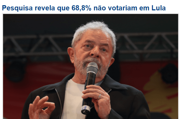 Blog Mais Pajeú divulga pesquisa sobre a popularidade do Ex-Presidente Lula