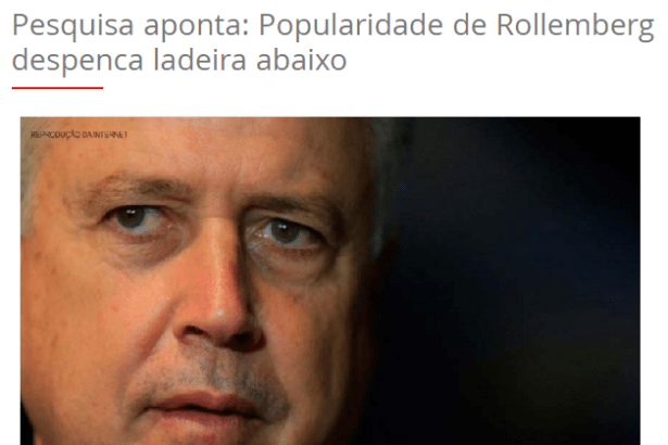 Política Distrital divulga pesquisa realizada no Distrito Federal sobre o Governador Rollemberg