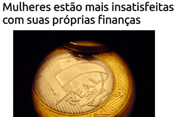 Portal Terra divulga pesquisa sobre a insatisfação com a própria situação financeira