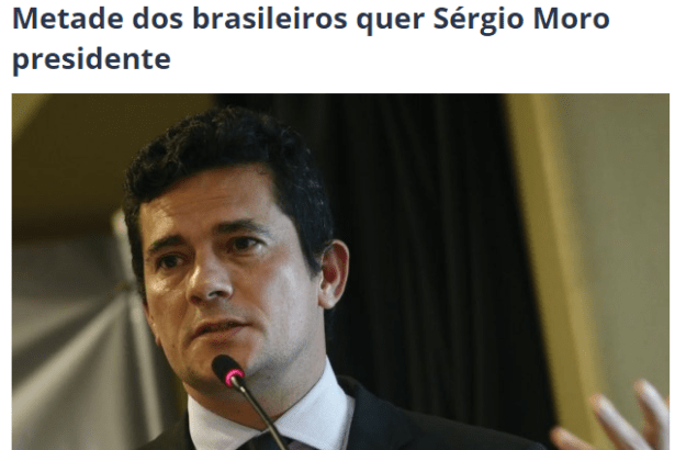 Blog Jair Sampaio divulga pesquisa sobre o Juiz Sérgio Moro