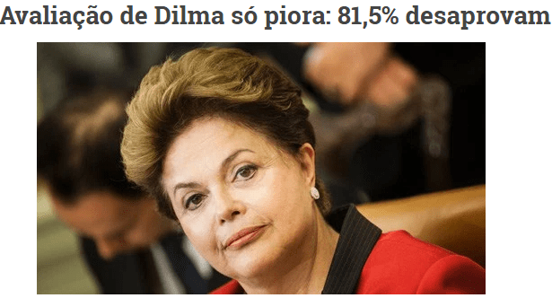 Blog Do Paulo Chagas divulga pesquisa sobre a popularidade da Presidente Dilma Rousseff