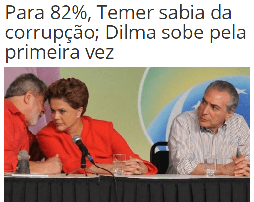 Itabuna Urgente divulga pesquisa sobre a Presidente Dilma Rousseff e o Vice Michel Temer