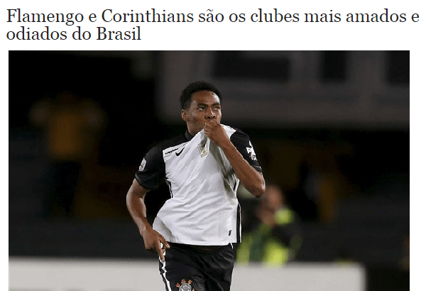 O Jogo divulga pesquisa sobre os Times de Futebol, os mais amados e os mais odiados pelos torcedores