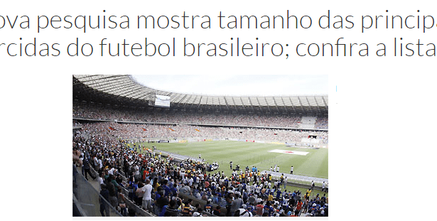Super Esportes divulga pesquisa sobre os Times de Futebol, os mais amados e os mais odiados pelos torcedores