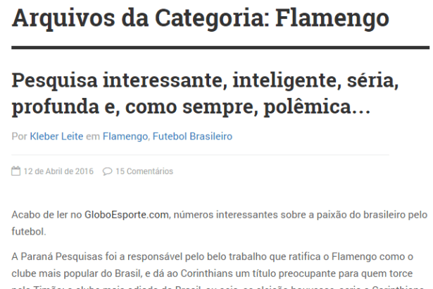 Kleber Leite divulga pesquisa sobre os Times de Futebol, os mais amados e os mais odiados pelos torcedores