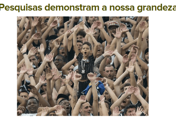 Blog Torcedor Do Corinthians divulga pesquisa sobre os Times de Futebol, os mais amados e os mais odiados pelos torcedores