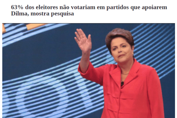 O Jornal Da Serra divulga pesquisa realizada sobre a Presidente Dilma Rousseff