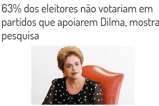 Blog Folha De Montanhas divulga pesquisa realizada sobre a Presidente Dilma Rousseff