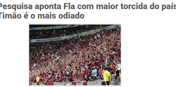 Grupo Vera News divulga pesquisa sobre os Times de Futebol, os mais amados e os mais odiados pelos torcedores