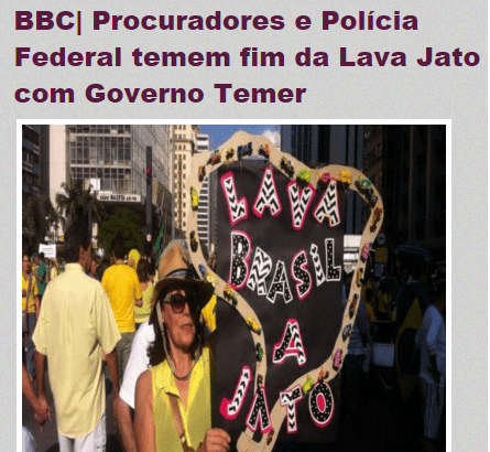 Blog De Amazônia comenta pesquisa sobre a Operação Lava Jato