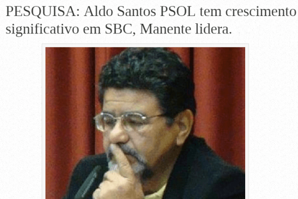 Jornal Atuação divulga pesquisa sobre a disputa Eleitoral no Município de São Bernardo do Campo