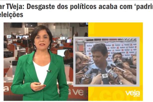 Veja.Com - Colunista Vera Magalhães, divulga pesquisa realizada no Município de São Paulo