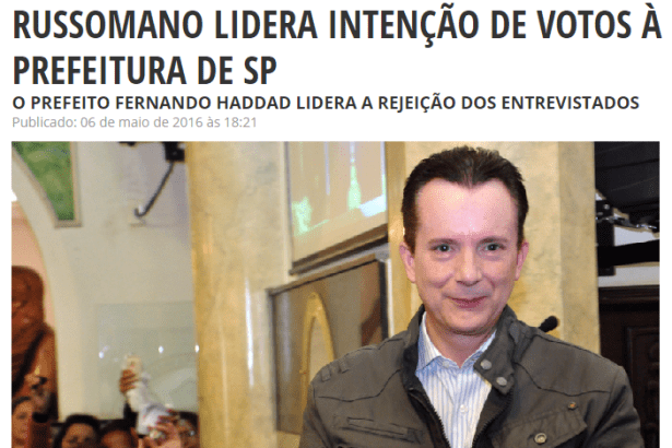 Diário do Poder divulga pesquisa sobre a disputa Eleitoral no Município de São Paulo