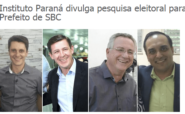 TV Berno divulga pesquisa sobre a disputa Eleitoral no Município de São Bernardo do Campo