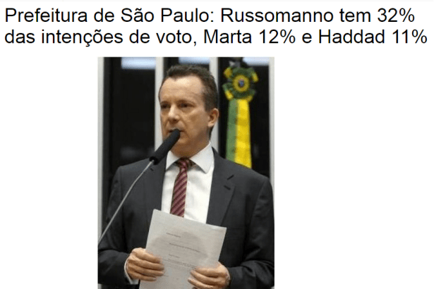 Blog Sim Notícias divulga pesquisa sobre a disputa Eleitoral no Município de São Paulo