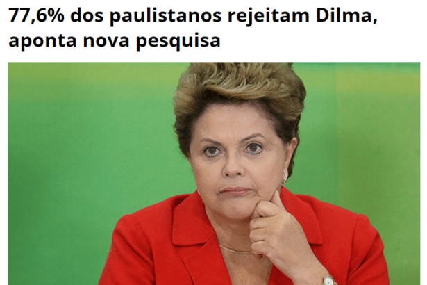 Brasil Em Pauta divulga pesquisa sobre a popularidade da Presidente Dilma Rousseff na cidade de São Paulo