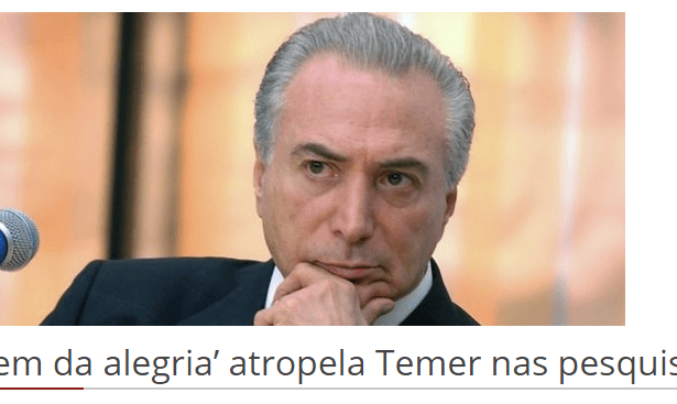 Viu Online, divulga comentário feito pelo Diretor do Instituto Paraná Pesquisas sobre avaliação do Presidente Michel Temer
