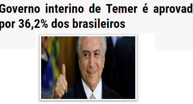 Rádio Tucunaré divulga pesquisa sobre a popularidade do Presidente Michel Temer
