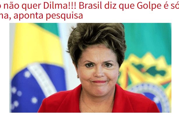Caio Hostilio, divulga pesquisa sobre a Ex-Presidente Dilma Rousseff