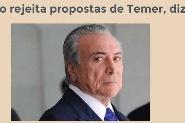 Blog Do Renato, divulga pesquisa sobre o Presidente Michel Temer