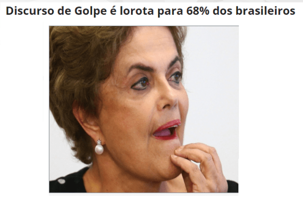 Site Momento PB, divulga pesquisa sobre a Ex-Presidente Dilma Rousseff