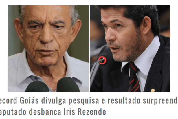 Jornal Folha Do Eixão divulga pesquisa sobre a disputa eleitoral pela Prefeitutra de Goiânia