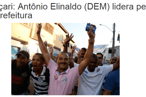 Site Hora Do Bico divulga pesquisa sobre a disputa eleitoral a Prefeitura de Camaçari