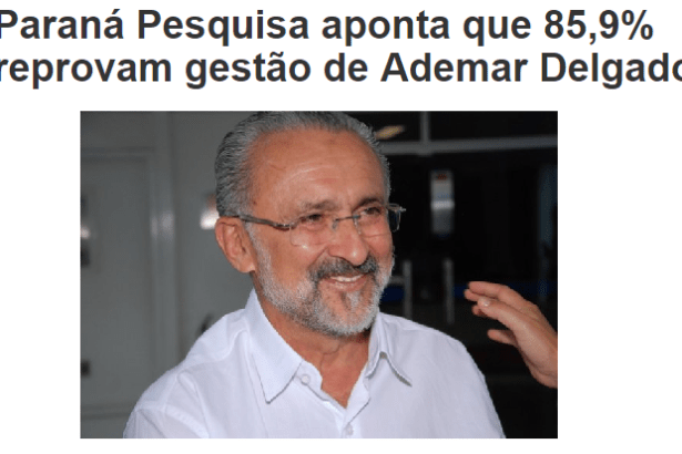 Portal Visão Diária divulga pesquisa sobre a popularidade do Prefeito de Camaçari, Ademar Delgado
