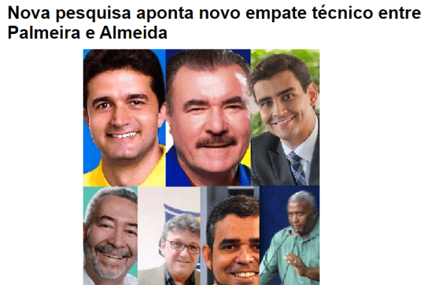 Portal Alagoas 24 Horas divulga pesquisa sobre a disputa eleitoral a Prefeitura de Maceió