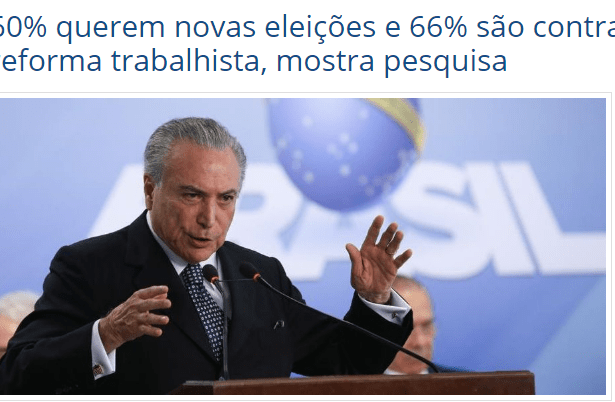 Gazeta Do Povo - Célio Martins divulga pesquisa nacional com a opinião dos brasileiros sobre novas eleições para Presidente