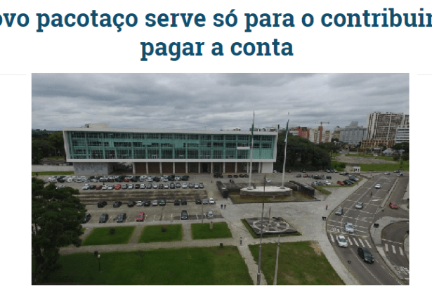 Gazeta Do Povo - Colunista Celso Nascimento cita em matéria pesquisa sobre o Presidente Michel Temer e o Governador do Paraná Beto Richa