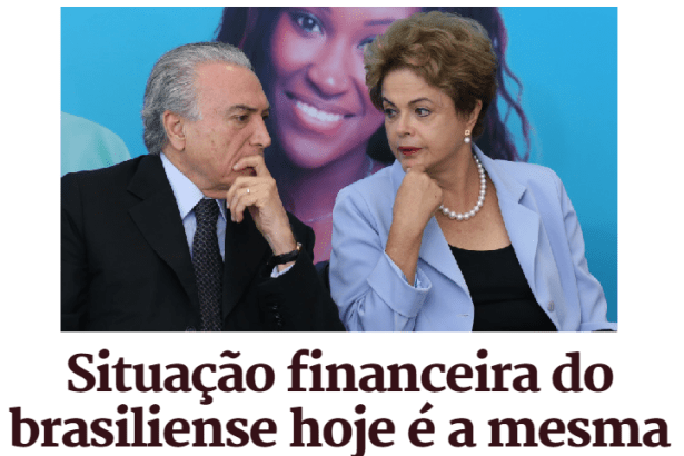 Metrópoles divulga pesquisa sobre a situação financeira dos Brasilienses