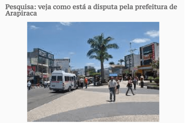 Alagoas Em Tempo Real divulga pesquisa sobre a disputa eleitoral a prefeitura de Arapiraca