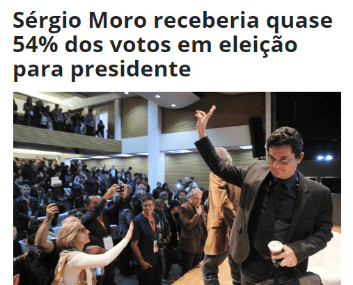 Blog Poções Urgente divulga pesquisa nacional sobre a popularidade do Juiz Sérgio Moro