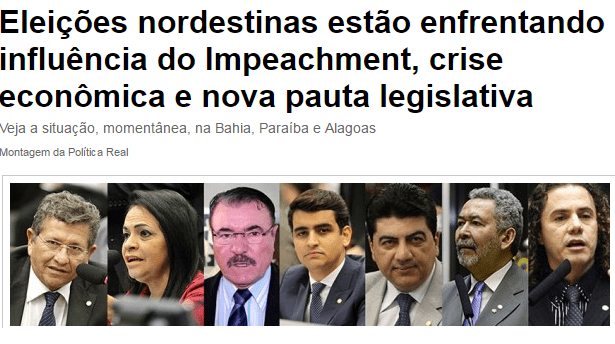 Portal Política Real comenta em matéria a pesquisa realizada pela Paraná Pesquisas