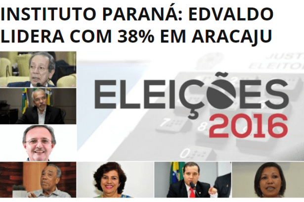 Portal Expressão Sergipana divulga pesquisa sobre a disputa eleitoral a Prefeitura de Aracaju - SE