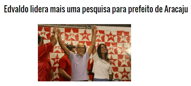 Universo Político divulga pesquisa sobre a disputa eleitoral a Prefeitura de Aracaju - SE