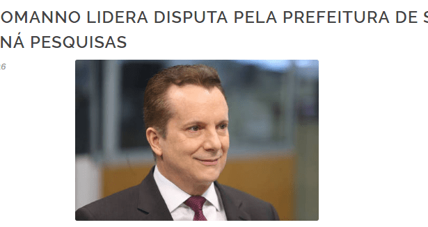 Rede Família divulga pesquisa sobre a disputa eleitoral a Prefeitura de São Paulo