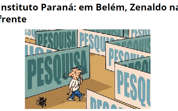 Blog Do Branco divulga pesquisa de 2º turno sobre a disputa eleitoral a Prefeitura de Belém - PA