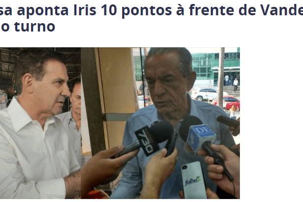 Jornal Folha Z divulga pesquisa de 2º turno sobre a disputa eleitoral a Prefeitura de Goiânia – GO