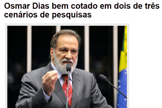 Site Notícias Paraná divulga pesquisa realizada no Estado do Paraná sobre a disputa eleitoral ao Governo do Estado