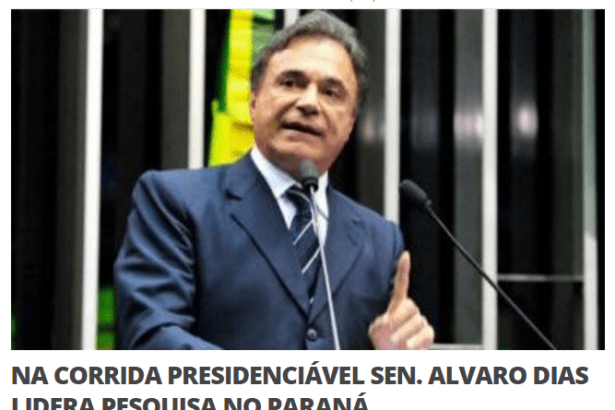 Portal NH1 divulga pesquisa realizada no Estado do Paraná sobre a Situação Eleitoral para Presidente do Brasil