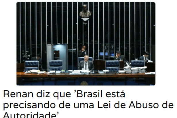 News Summed Up divulga pesquisa Nacional sobre a criação de leis contra Abuso de Autoridade de Juízes e Procuradores