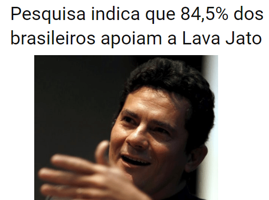 Site Alta Pressão Online divulga pesquisa Nacional com a opinião dos Brasileiros sobre Operação Lava Jato