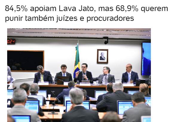 Blog Do Fernando Rodrigues divulga pesquisa Nacional sobre a Operação Lava Jato e Abuso de Autoridade de Juízes e Procuradores